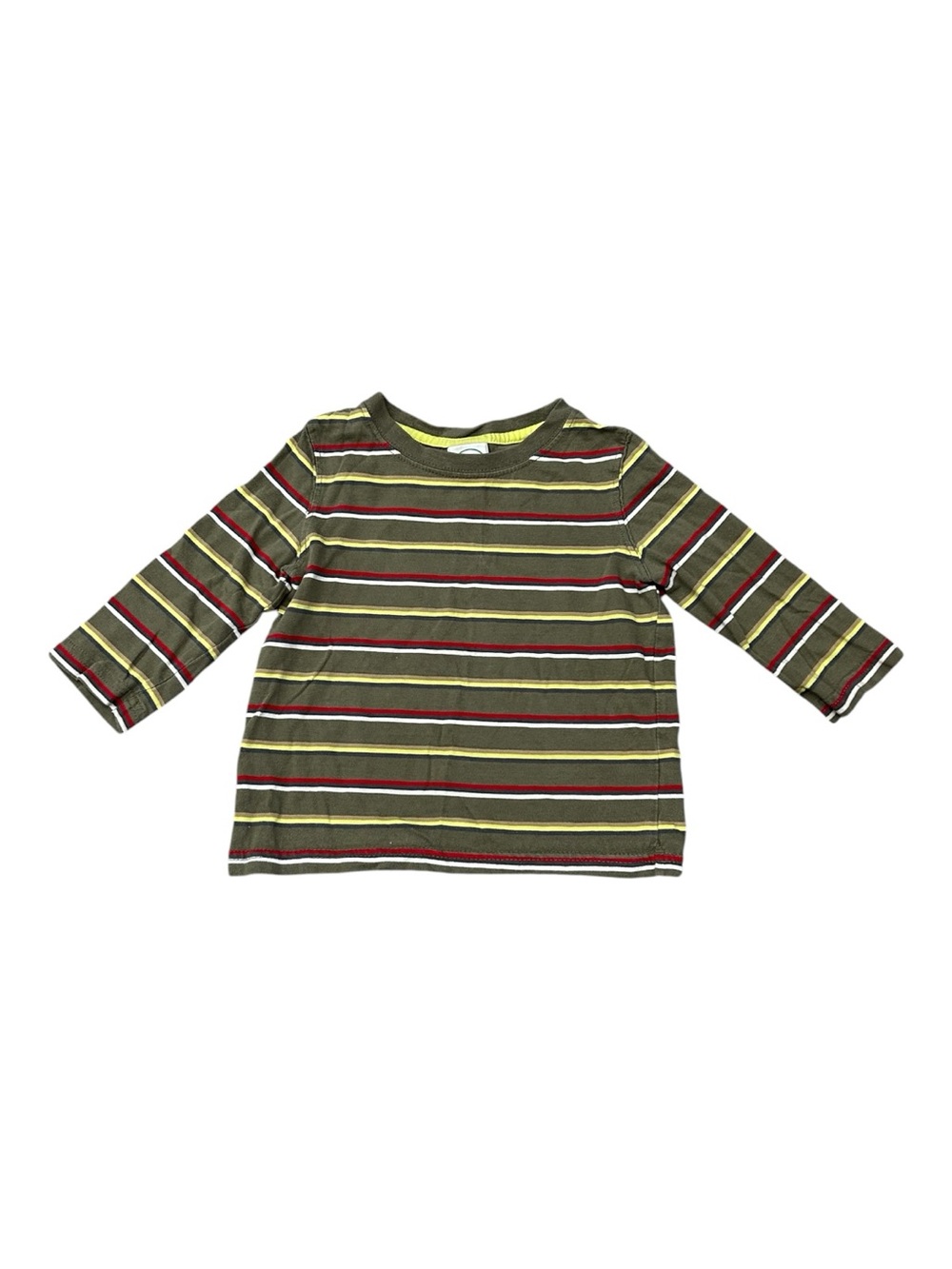 Circo Y2K Vintage Green Striped Long Sleeve Tee Size 18 Months